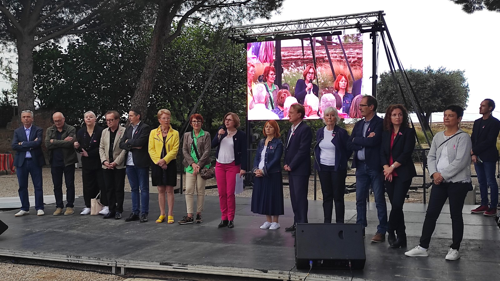 Discours d'accueil de la présidente du Département 66, avec les vices-président(e)s et conseiller(ère)s départementaux (ales) qui œuvrent au quotidien.